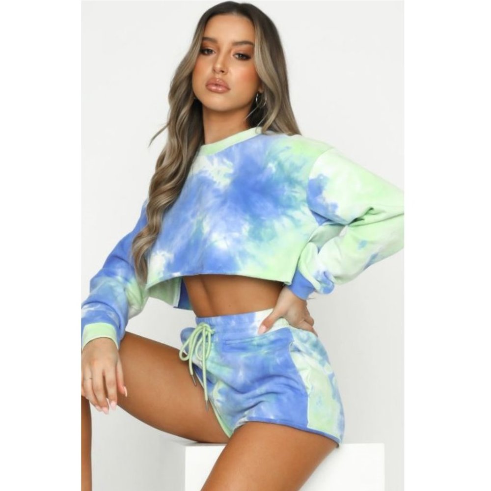 $12   2 Piece Tie Dye Activewear Set(AW018A)